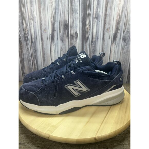 Size 13 - New Balance 608v5 Navy Blue D Width Pre Owned - Picture 3 of 7